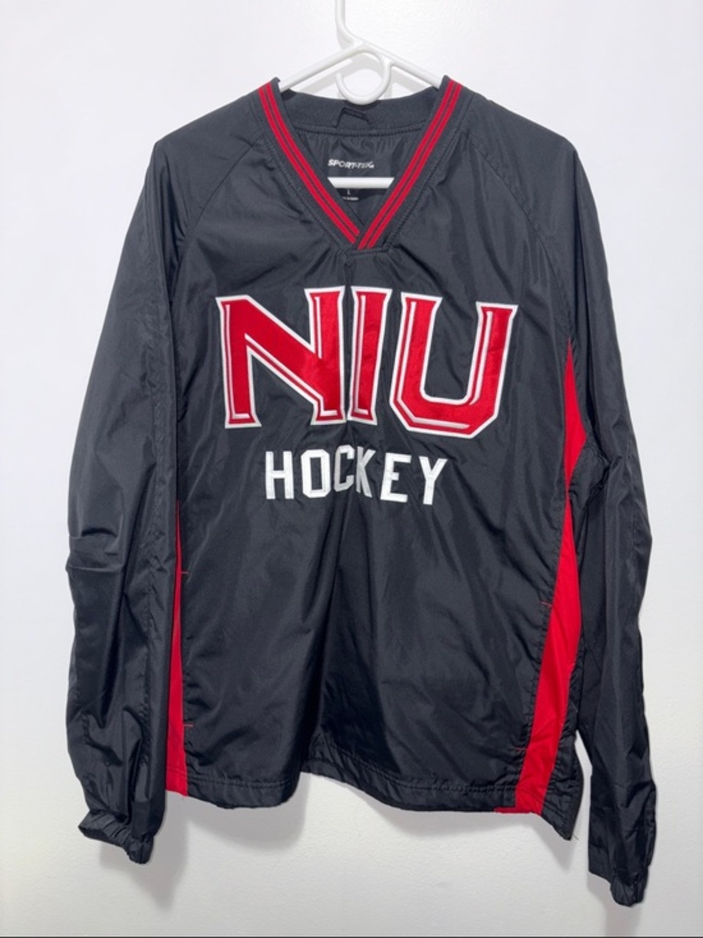 💗 ACHA Northern Illinois University- NIU Hockey Black & Red Pullover